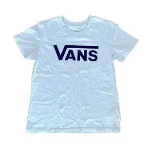 Vans Off the Wall Classic Logo Light Blue Short Sleeved Graphic Causual T-Shirt